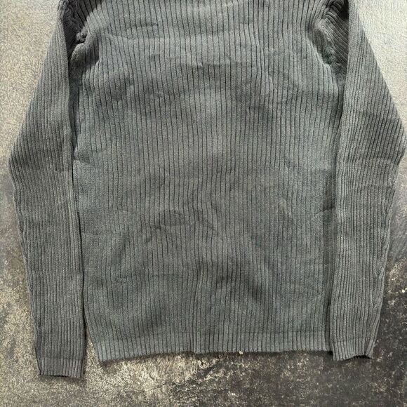 Y2k Lee Full Zip Dark Grey Sweater Tight Fit Outdoors Adult Size XL Read Bio - Picture 13 of 16